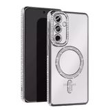 Northcity Samsung Galaxy A35 5G Uyumlu Joke Simli Magneticsafe Kılıf - Gümüş