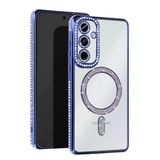Northcity Samsung Galaxy A35 5G Uyumlu Joke Simli Magneticsafe Kılıf - Mavi