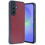 Northcity Samsung Galaxy A35 5G Uyumlu Kılıf Aras Deri Kapak - Bordo