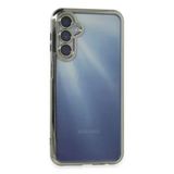 Northcity Samsung Galaxy A35 5G Uyumlu Kılıf Lensli Silikon - Gümüş