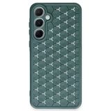 Northcity Samsung Galaxy A35 5G Uyumlu Kılıf Petek Silikon Kapak - Koyu Yeşil
