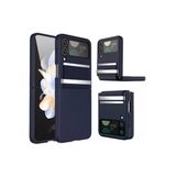 Northcity Samsung Galaxy Z Flip 4 Kılıf Belt Flip Kapak - Lacivert