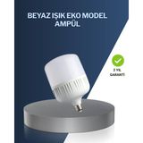 Northcity Şarjlı LED Ampul 30 Watt Kesintisiz Aydınlatma - 30 - 40 W - Beyaz