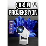Northcity Şarjlı Projeksiyon Oyun Sinema Projektörü 4K Hd - Ev Sinema ve Oyun Çözümü - -- - Standart