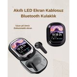 Northcity Se One Bluetooth Kulaklık - Akıllı Ekranlı Kablosuz Kulaklık ve Şarj Kutusu
