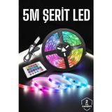 Northcity Şerit LED 5 Metre RGB Işıklı - Kumandalı Dekoratif Aydınlatma