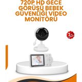 Northcity Sesli Görüntülü 2.8 Inç Bebek Monitörü - Güvenli Izleme ve Alarm Sistemi - Beyaz