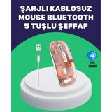 Northcity Sessiz ve Ergonomik Kablosuz Fare - 2 Modlu Bağlantı, 30 Gün Pil Ömrü, 1600 Dpı - Kablosuz Mouse