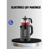 Northcity Sinbo Stm 5840 Elektrikli Çay Makinesi 1800W Cam Demlik Sıcak Tutma Özelliği - Inox