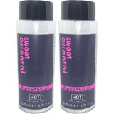 Northcity Sweet Oriental Aromalı Rotik Aromaterapi Masaj Yağı 400ML x 2 Adet - Ahşap - Bej - Siyah