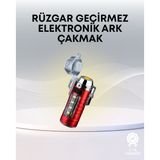 Northcity USB Şarjlı Suya Dayanıklı Elektrikli Çakmak - Rüzgar Geçirmez ve Çok Fonksiyonlu