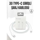 Northcity USB Type-C To Lightning Hızlı Şarj Kablosu 30W - iPhone Uyumlu ve Veri Aktarım - 30W Siyah