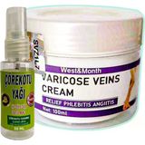 Northcity Varicose Veins Cream Bakımı West&Month 100 Ml Var.is Krem + Heidye 30 Ml Çörek Otu Agri Yağı Rver:008