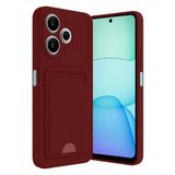 Northcity Xiaomi Redmi 13 4G Uyumlu Kılıf Kelvin Kartvizitli Silikon - Bordo