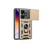Northcity Xiaomi Redmi 13 4G Uyumlu Kılıf Pars Lens Yüzüklü Silikon - Gold