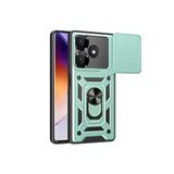 Northcity Xiaomi Redmi 13 4G Uyumlu Kılıf Pars Lens Yüzüklü Silikon - Yeşil