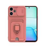 Northcity Xiaomi Redmi 13 4G Uyumlu Kılıf Zuma Kartvizitli Yüzüklü Silikon - Pembe
