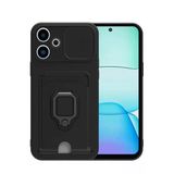 Northcity Xiaomi Redmi 13 4G Uyumlu Kılıf Zuma Kartvizitli Yüzüklü Silikon - Siyah