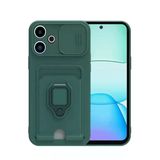 Northcity Xiaomi Redmi 13 4G Uyumlu Kılıf Zuma Kartvizitli Yüzüklü Silikon - Yeşil