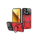 Northcity Xiaomi Redmi Note 13 4G Uyumlu Kılıf Joy Lens Standlı Kapak - Kırmızı