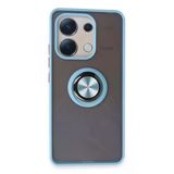 Northcity Xiaomi Redmi Note 13 4G Uyumlu Kılıf Montreal Yüzüklü Silikon Kapak - Buz Mavi
