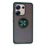 Northcity Xiaomi Redmi Note 13 4G Uyumlu Kılıf Montreal Yüzüklü Silikon Kapak - Yeşil