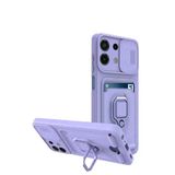 Northcity Xiaomi Redmi Note 13 4G Uyumlu Kılıf Zuma Kartvizitli Yüzüklü Silikon - Lila