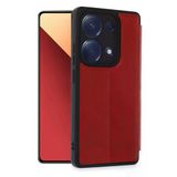 Northcity Xiaomi Redmi Note 13 Pro 4G Uyumlu Kılıf Flip Cover - Kırmızı