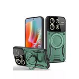 Northcity Xiaomi Redmi Note 13 Pro 5G Uyumlu Kılıf Joy Lens Standlı Kapak - Koyu Yeşil