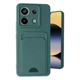 Northcity Xiaomi Redmi Note 13 Pro 5G Uyumlu Kılıf Kelvin Kartvizitli Silikon - Koyu Yeşil
