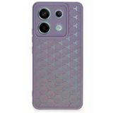 Northcity Xiaomi Redmi Note 13 Pro 5G Uyumlu Kılıf Petek Silikon Kapak - Lila