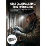 Northcity Yüksek Parlaklıklı LED Kafa Feneri - Gece Çalışmaları ve Kamp Için Güçlü Çözüm - Siyah
