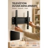 Northcity Yüksek Taşıma Kapasiteli TV Duvar Askı Aparatı 32-42 İnç Güvenli Sabitleme Sistemi