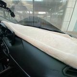 Northcity Yumuşak Tüylü Oto Torpido Bagaj Üstü Örtü Peluş Halı Bej 130X40cm