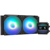 Northcity Zalman Alpha2 V2 A24 240MM Argb Sıvı Soğutma – Yüksek Performanslı Işlemci Soğutucusu - Jet Siyah - ARGB 2 Fanlı
