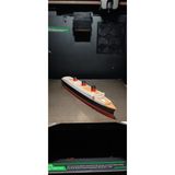 NorthEdge3D SS Normandie Transatlantik Gemi Maketi – 3D Baskı Dekoratif Koleksiyonluk Model