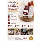 Northern Star 6'lı Çay Bardağı Taşıma Organizeri Kapaklı Piknik Bardak Taşıyıcı Kırılmaz Kutu