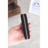 Norvi Leather Fermuarlı Unisex Kartlık Cüzdan Siyah