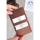 Norvi Leather Hakiki Deri İnce Kartlık Fındık Rengi Fındık Rengi