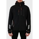 Norway Geographical Çıkarılabilir Kapüşonlu Softshell Outdoor Mont Erkek Mont Rıchywood - Siyah - 2XL