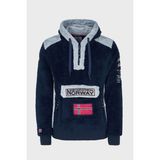 Norway Geographical Kapüşonlu Yarım Fermuarlı Outdoor Polar Sweat Erkek Sweat Gymclasssherco - Lacivert
