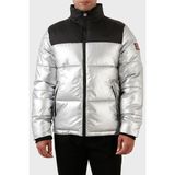 Norway Geographical Rüzgar ve Isı Yalıtımlı Outdoor Şişme Mont Erkek Mont Astro - XL - Siyah-Gri