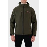 Norway Geographical Rüzgara Dayanıklı Softshell Kapüşonlu Outdoor Mont Erkek Mont Tunar - Haki