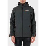 Norway Geographical Rüzgara ve Suya Dayanıklı Çıkarılabilir Kapüşonlu Softshell Mont Erkek Mont Takenı - 2XL - Yeşil