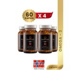 Norwegian Health Omega 3 1000 MG Somon&Morina Balık Yağı 4 x 60 Kapsül