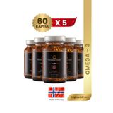 Norwegian Health Omega 3 1000 MG Somon&Morina Balık Yağı 5 x 60 Kapsül