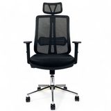 Nosa Ergonomik Fileli Ofis Koltuğu, Müdür Sandalyesi, Siyah Mesh, 92cm Yükseklik, Hareketli Kol Desteği, Ayarlanabilir Sırt Mekanizması