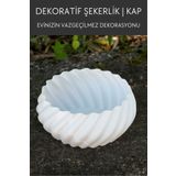 Nosa Mall Dekoratif Şekerlik | Modern Şeker Kabı | Sofra Sunum İçin Şekerlik | Saklama Kabı Çikolatalık Kabı