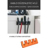 Nosa Mall Kullanışlı Kablo Düzenleyici | Masa Kablo Tutucu | Ofis Ev Kablo Düzenleyici Askı Aparatı | Tutucu
