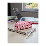 Nöşre Design Kalpli Dama Desenli Kalemlik Çok Amaçlı Organizer Pintrest Kalem Kutusu